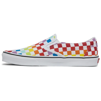Vans Men's Classic Slip‑On Canvas Sneakers, Rainbow, VN0A3UT7U09
