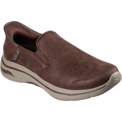 Men's Wide Fit Skechers 216813 Slip-ins Go Walk Arch Fit 2.0 Quest Trainers