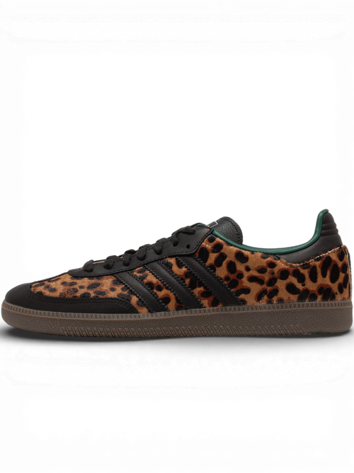 adidas Originals Women's Samba OG "Black Green Leopard"