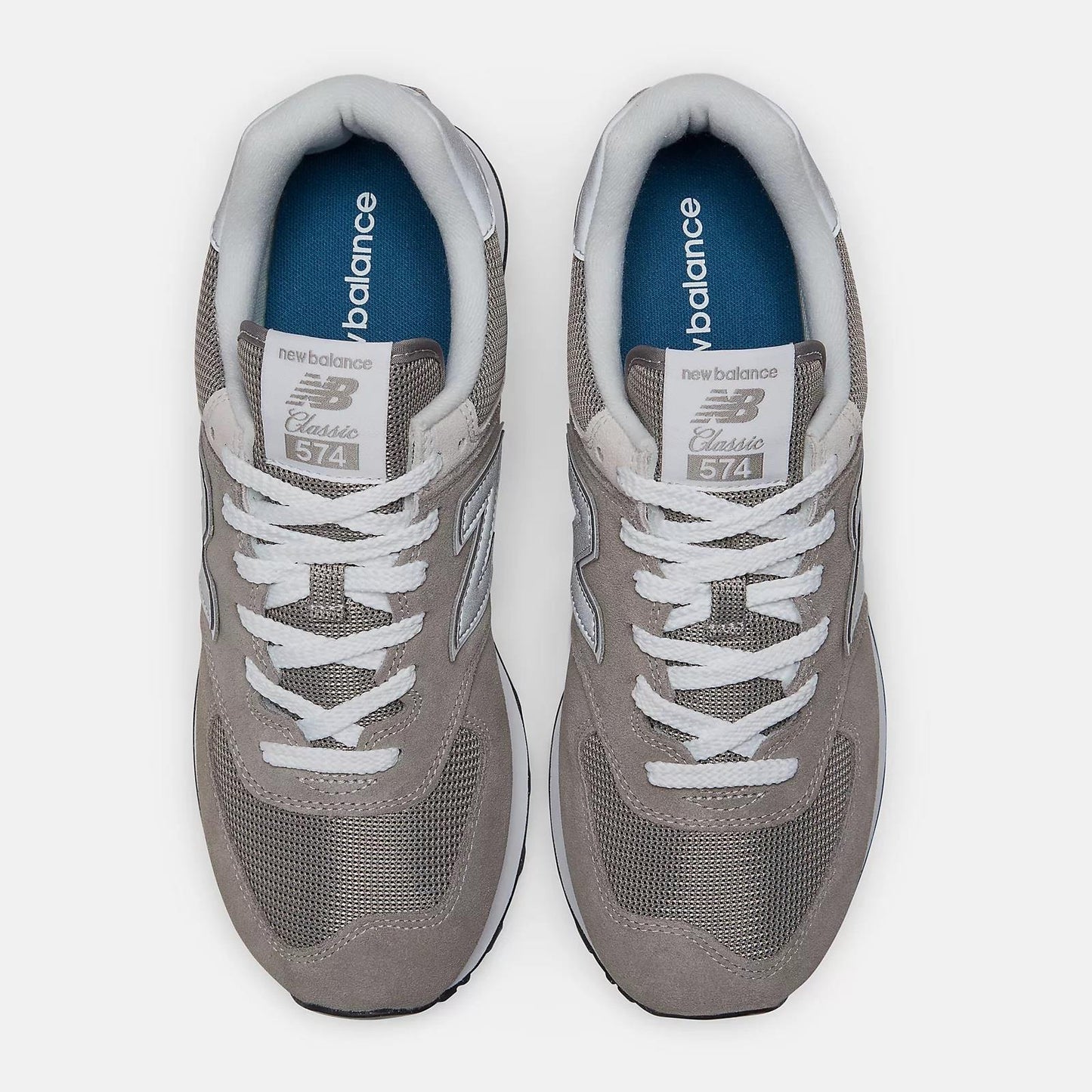 Men's Wide Fit New Balance ML574EVG Walking/Running Trainers - Exclusive - Grey ENCAP Width 4E