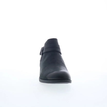 Clarks Charlten Rae 26179573 Womens Black Leather Ankle & Booties Boots