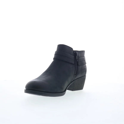 Clarks Charlten Rae 26179573 Womens Black Leather Ankle & Booties Boots