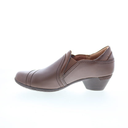 Cobb Hill Laurel Slip-On CI9528 Womens Brown Narrow Ankle & Booties Boots