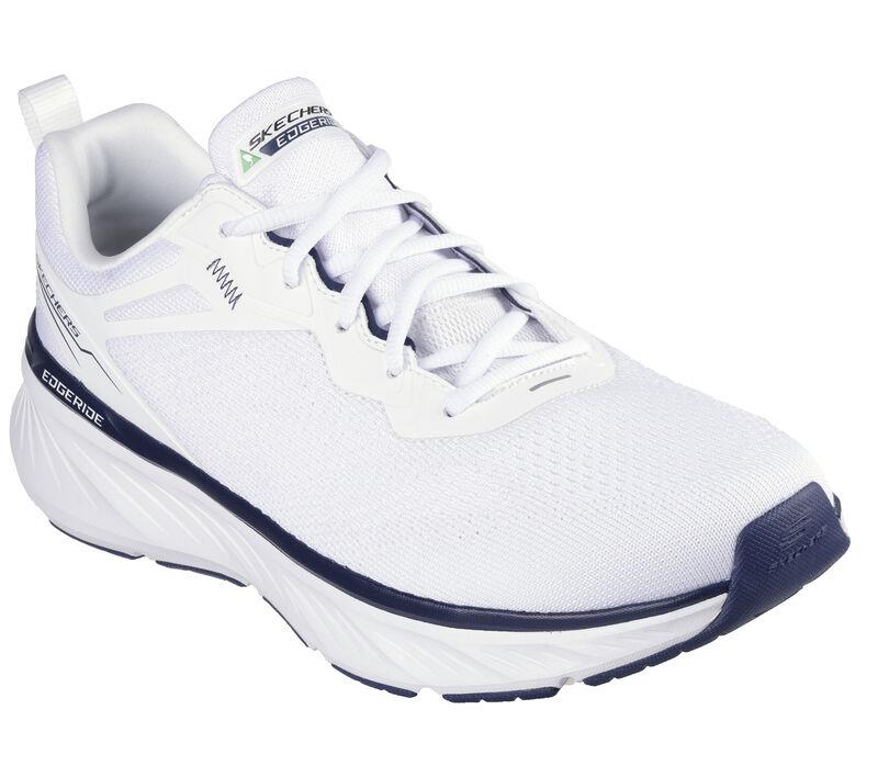 Men's Relaxed Fit Skechers 232836 Edgeride Exxo Trainers - White Navy