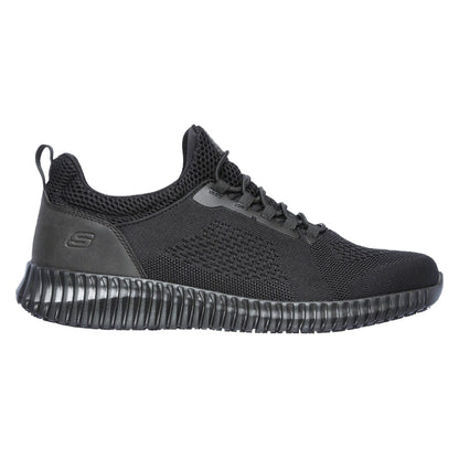 Men's Wide Fit Skechers 77188EC Cessnock Occupational Trainers - Black