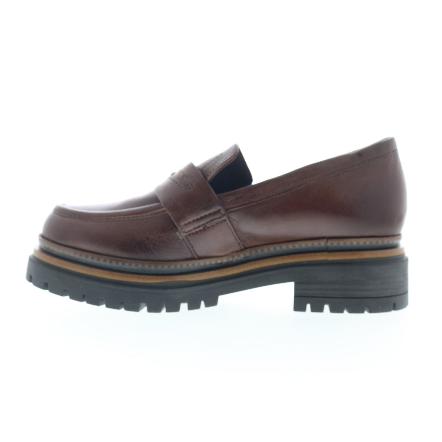 Miz Mooz Damian Womens Brown Leather Loafers & Slip Ons Casual Shoes