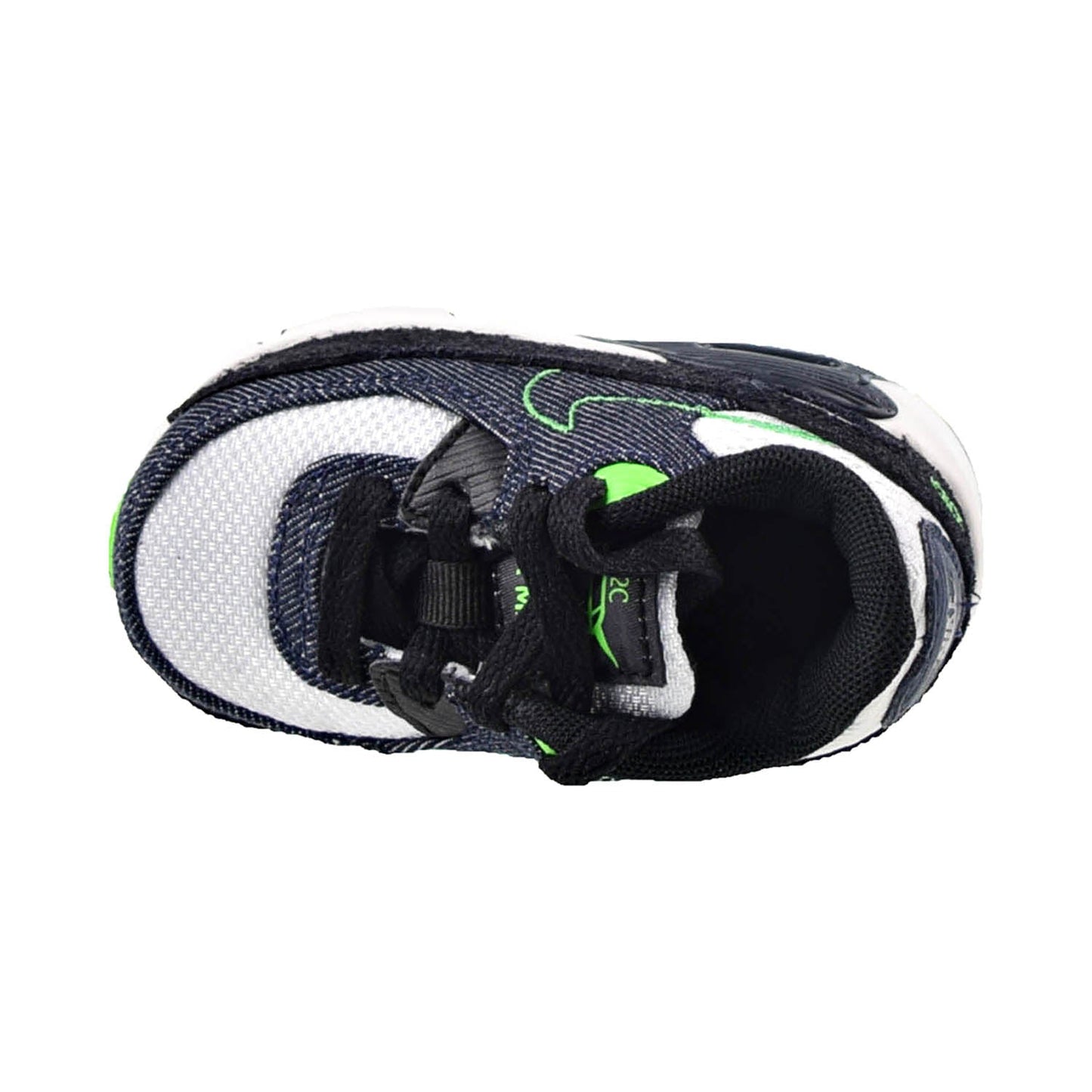 Nike Air Max 90 LTR SE (TD) Toddlers' Shoes Black-Scream Green-Summit White