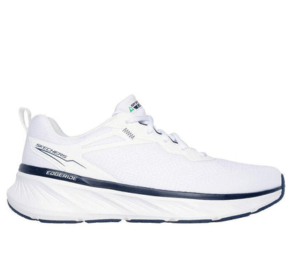 Men's Relaxed Fit Skechers 232836 Edgeride Exxo Trainers - White Navy