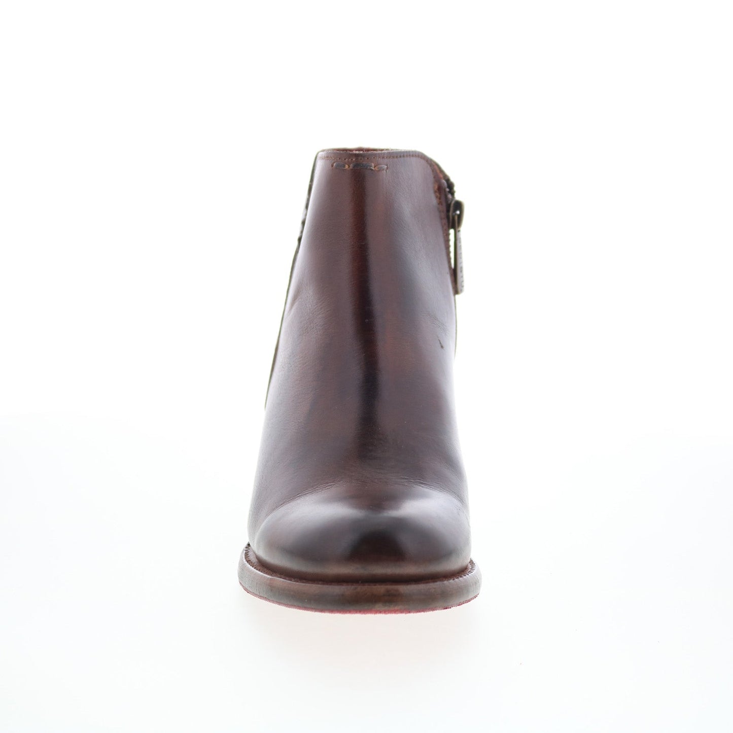 Bed Stu Yell F387002 Womens Brown Leather Zipper Ankle & Booties Boots
