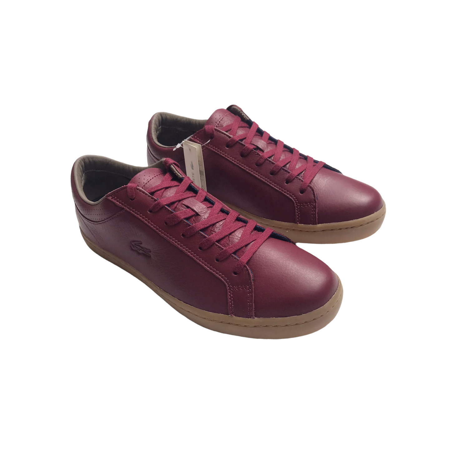 Men LACOSTE Straightset 3 SRM Leather Shoes