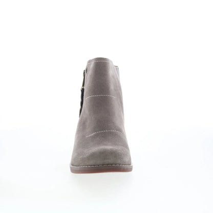 Spenco Ivy Boot Dove SP1043DOV Womens Gray Wide Suede Ankle & Booties Boots