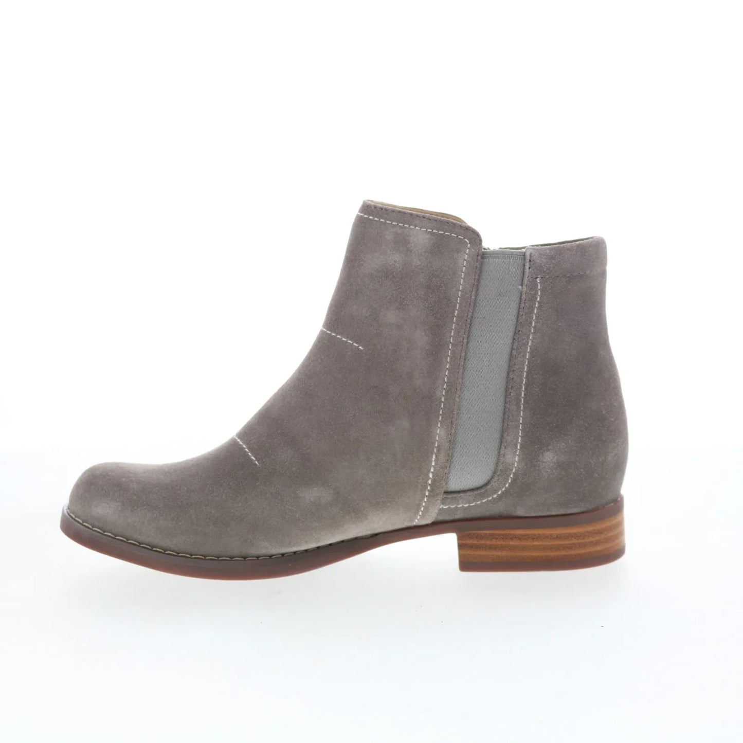 Spenco Ivy Boot Dove SP1043DOV Womens Gray Wide Suede Ankle & Booties Boots