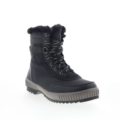 Pajar Karley PDPAB00672.01 Womens Black Canvas Lace Up Ankle & Booties Boots