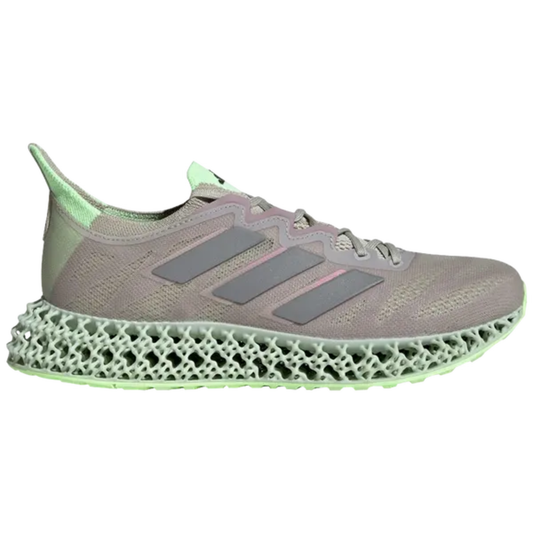 Adidas Women's Grey 4DFWD 3 'Putty Grey Green Spark' Sneakers, ID3499 (No Box)