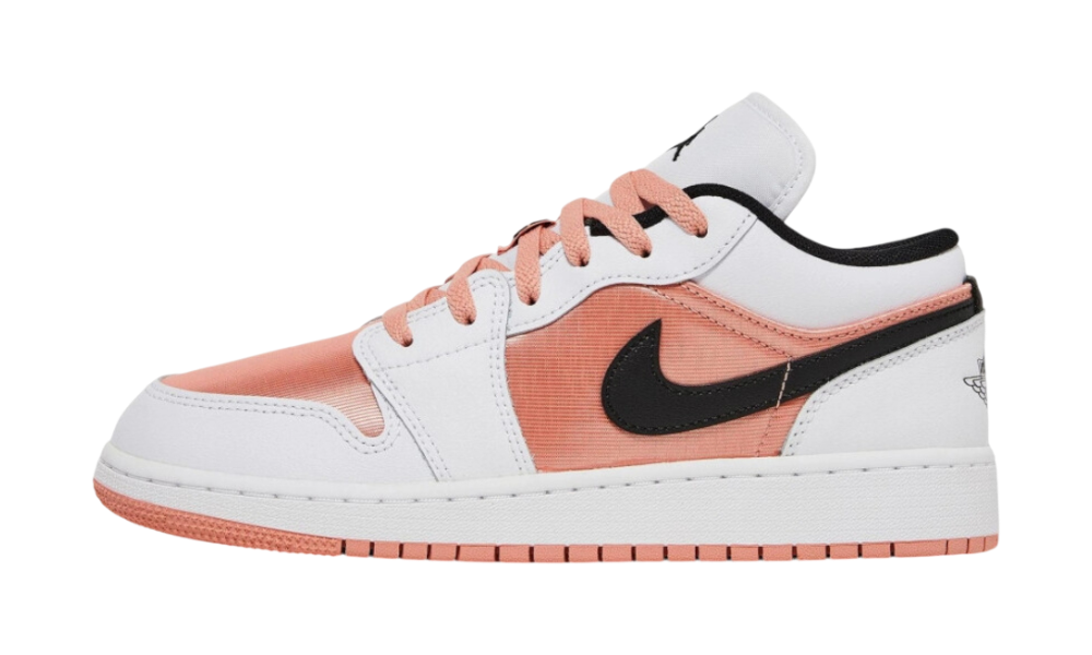 Air Jordan 1 Low White Light Madder Root (GS)