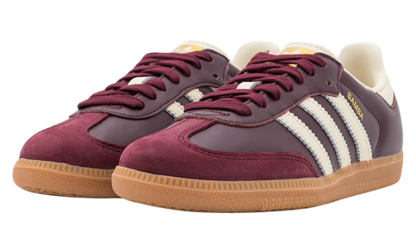 adidas Samba OG Maroon Gold Metallic