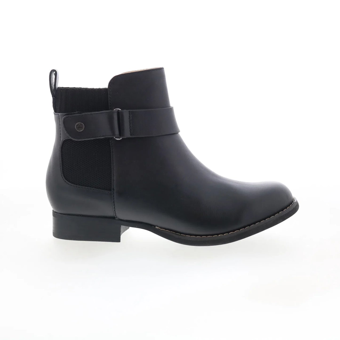 Spenco Park Avenue Boot SP1096BLK Womens Black Leather Ankle & Booties Boots