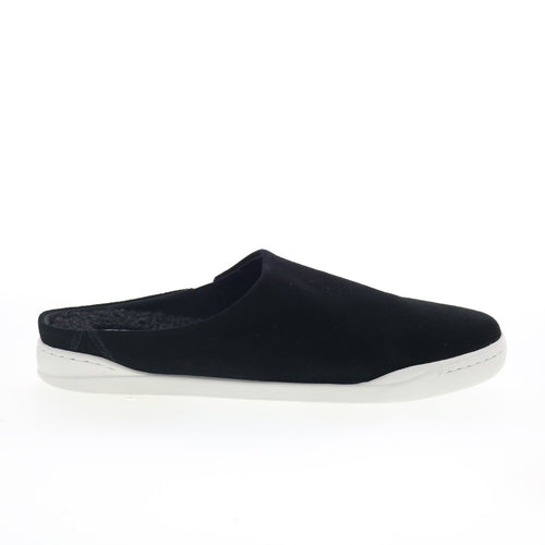 SoftWalk Auburn S2151-003 Womens Black Suede Slip On Mule Flats Shoes