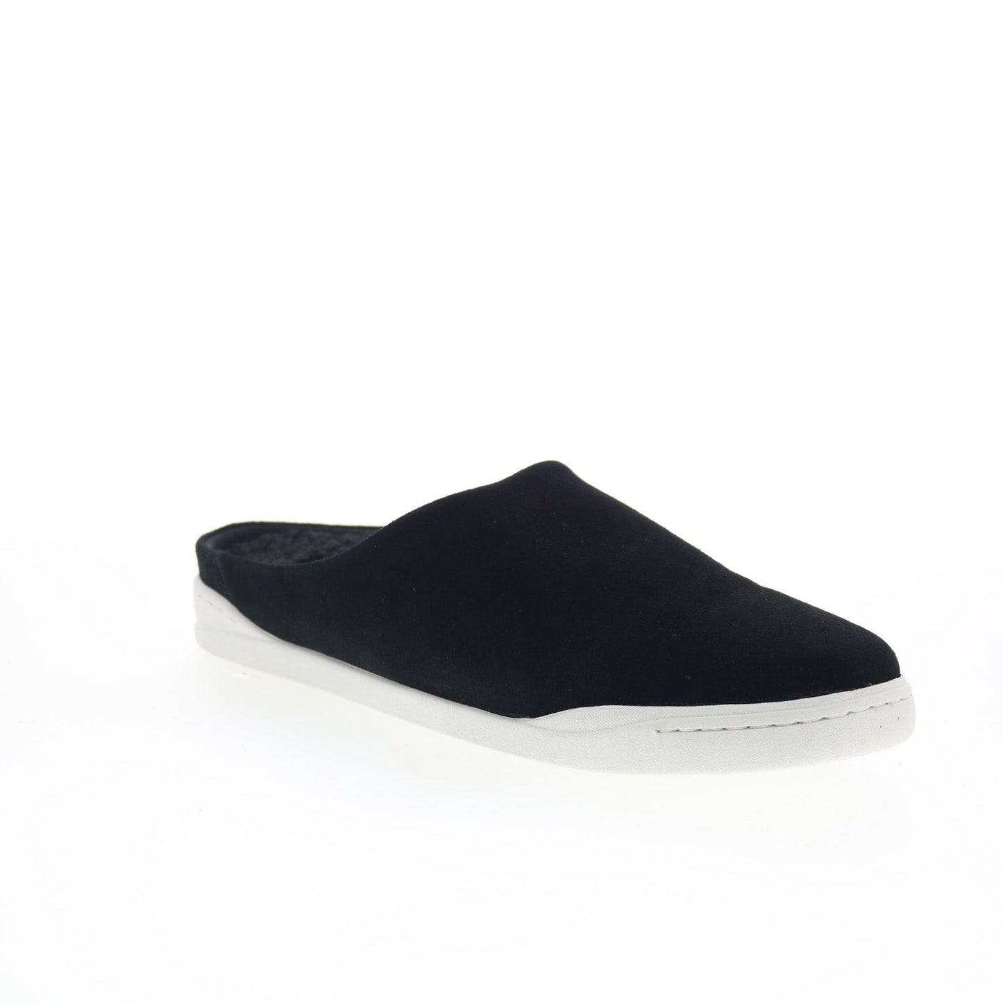 SoftWalk Auburn S2151-003 Womens Black Suede Slip On Mule Flats Shoes