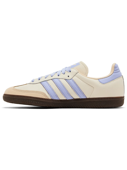Adidas Originals Women's Samba OG Sneakers, Cream White Violet, JI2678