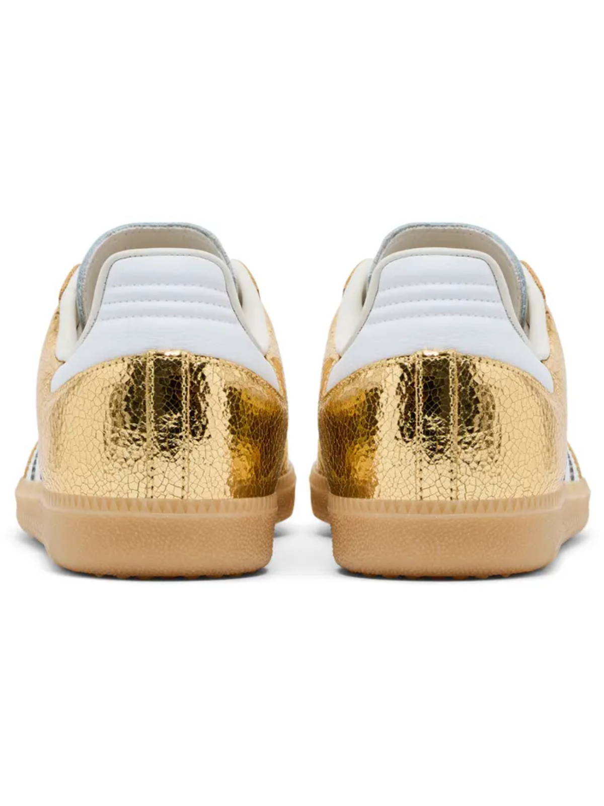 Adidas Originals Women's Samba OG "Cracked Metallic Gold" Sneakers, KI5719