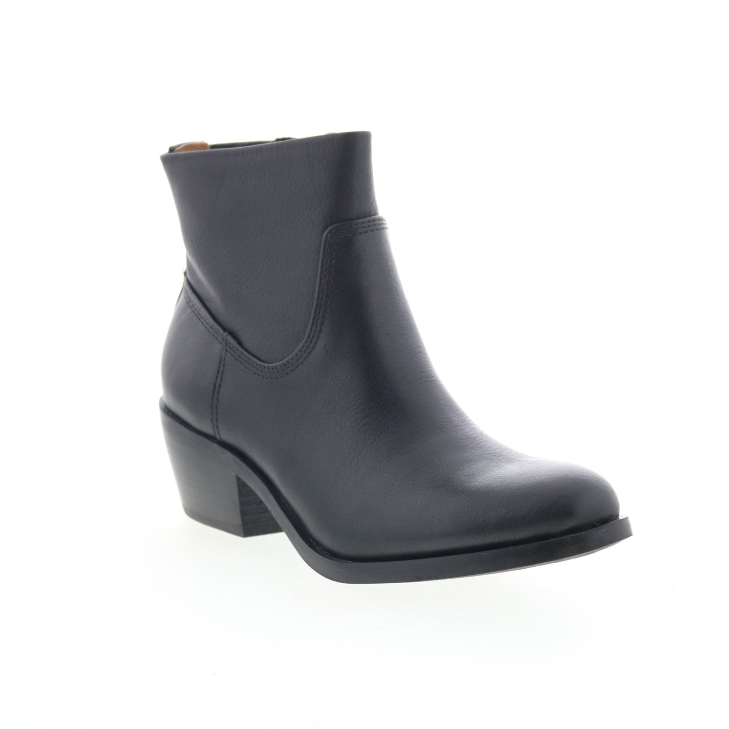 Sofft April SF01161 Womens Black Leather Zipper Ankle & Booties Boots