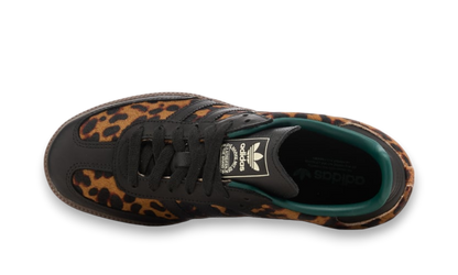 adidas Originals Women's Samba OG "Black Green Leopard"