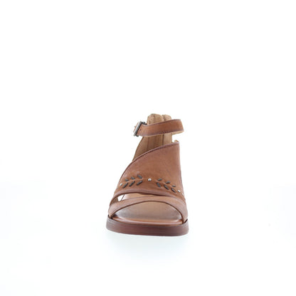 Miz Mooz Geranium T29002-101-6892 Womens Brown Leather Wedges Sandals Shoes
