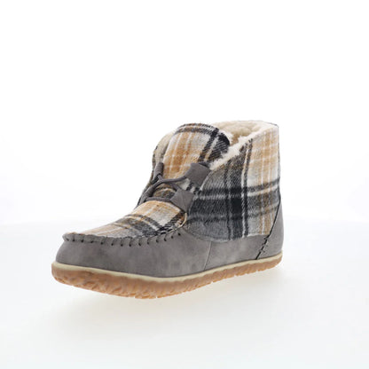 Minnetonka Torrey 40168 Womens Gray Synthetic Loafer Slippers Shoes