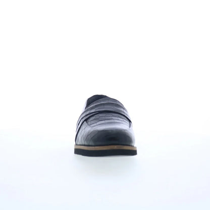 Softwalk Walsh S2369-027 Womens Black Leather Loafer Flats Shoes