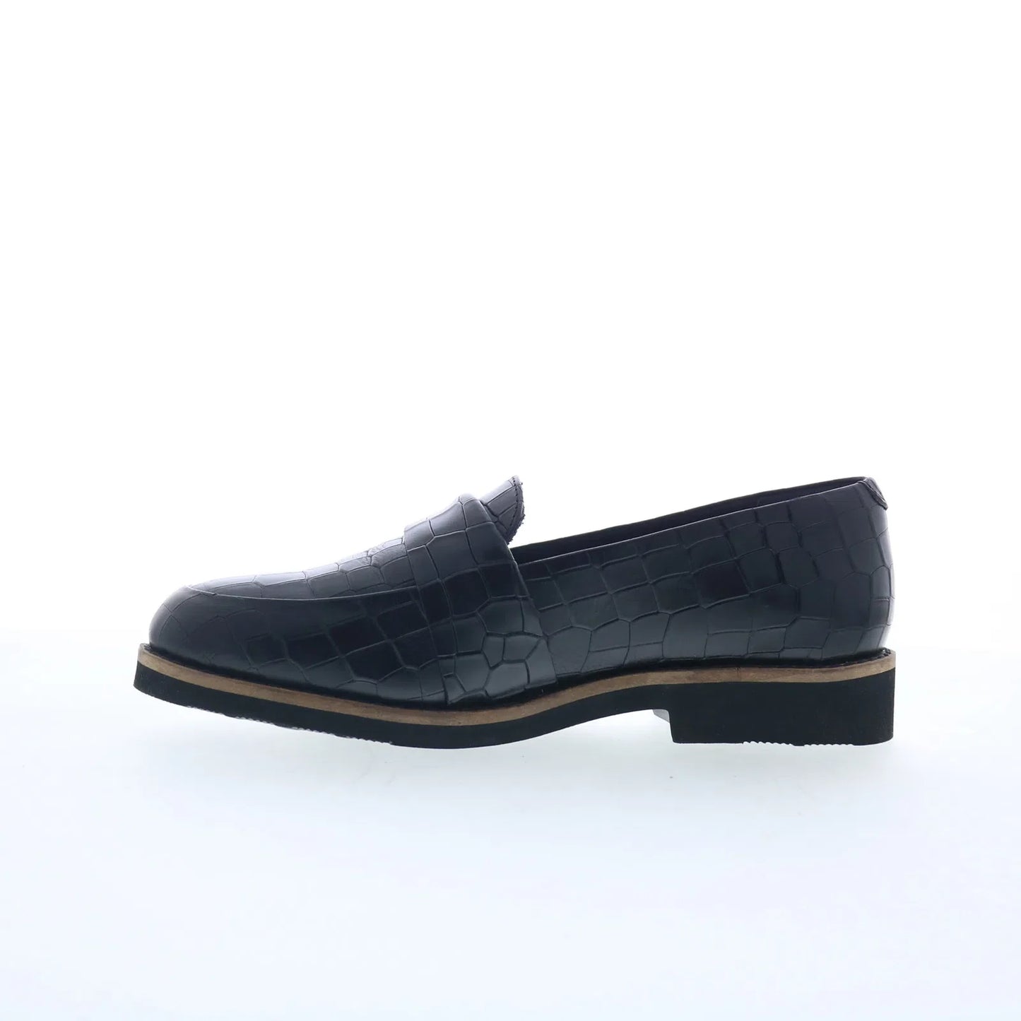 Softwalk Walsh S2369-027 Womens Black Leather Loafer Flats Shoes